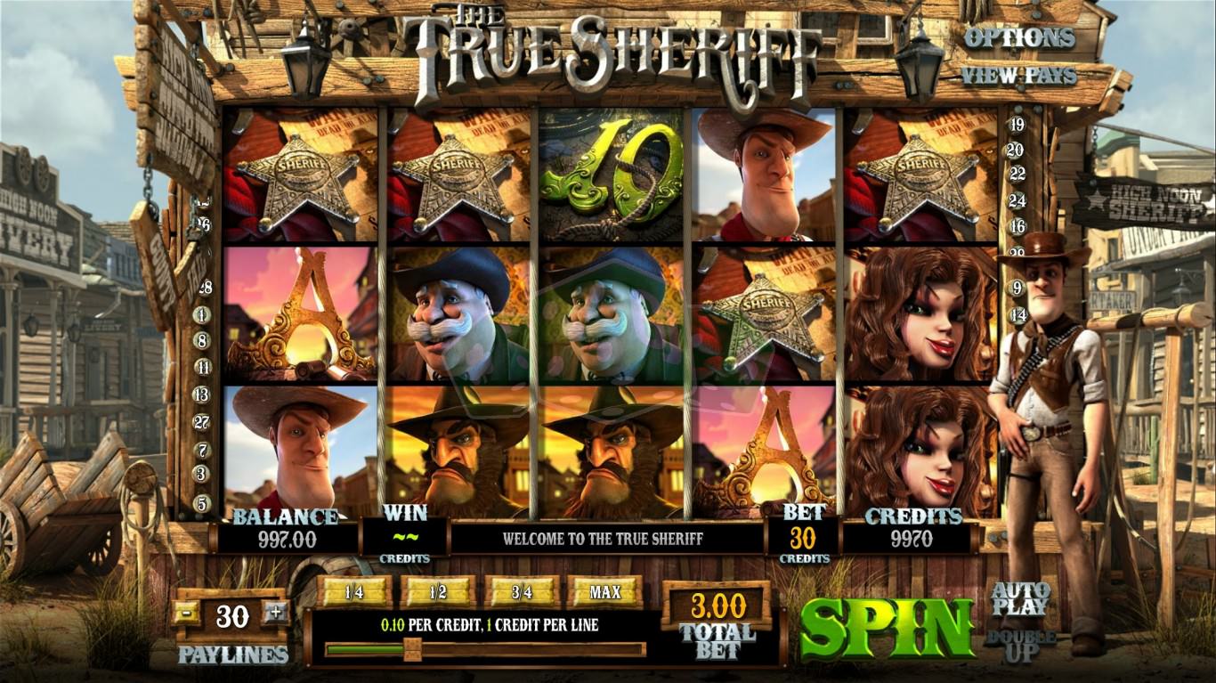 Слот-машина «The True Sheriff» на портале казино Вулкан